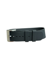 NATO strap KronoKeeper in FKM Rubber - black - NATO nylon watch strap