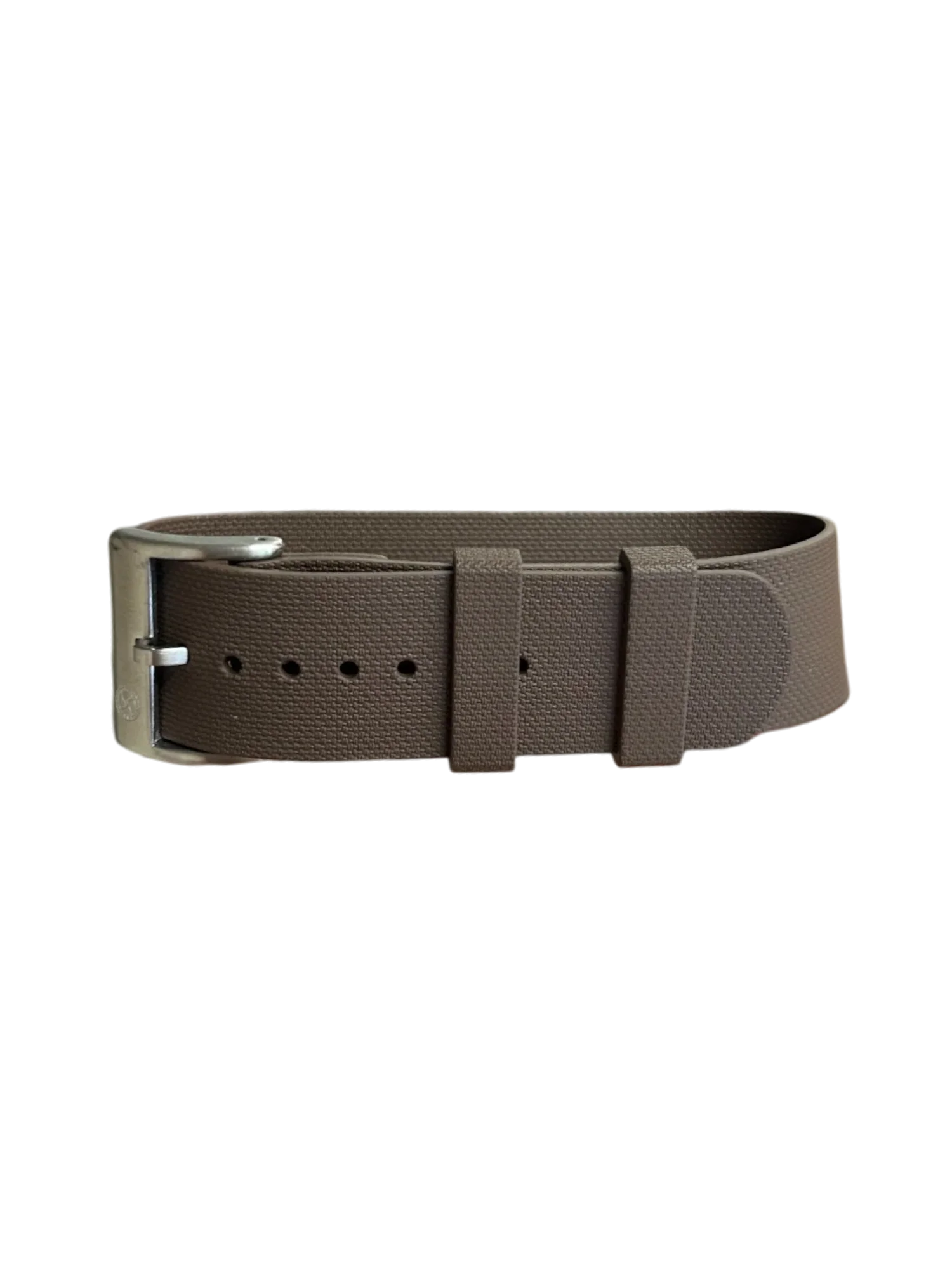 NATO strap KronoKeeper in FKM Rubber - Brown - NATO nylon watch strap