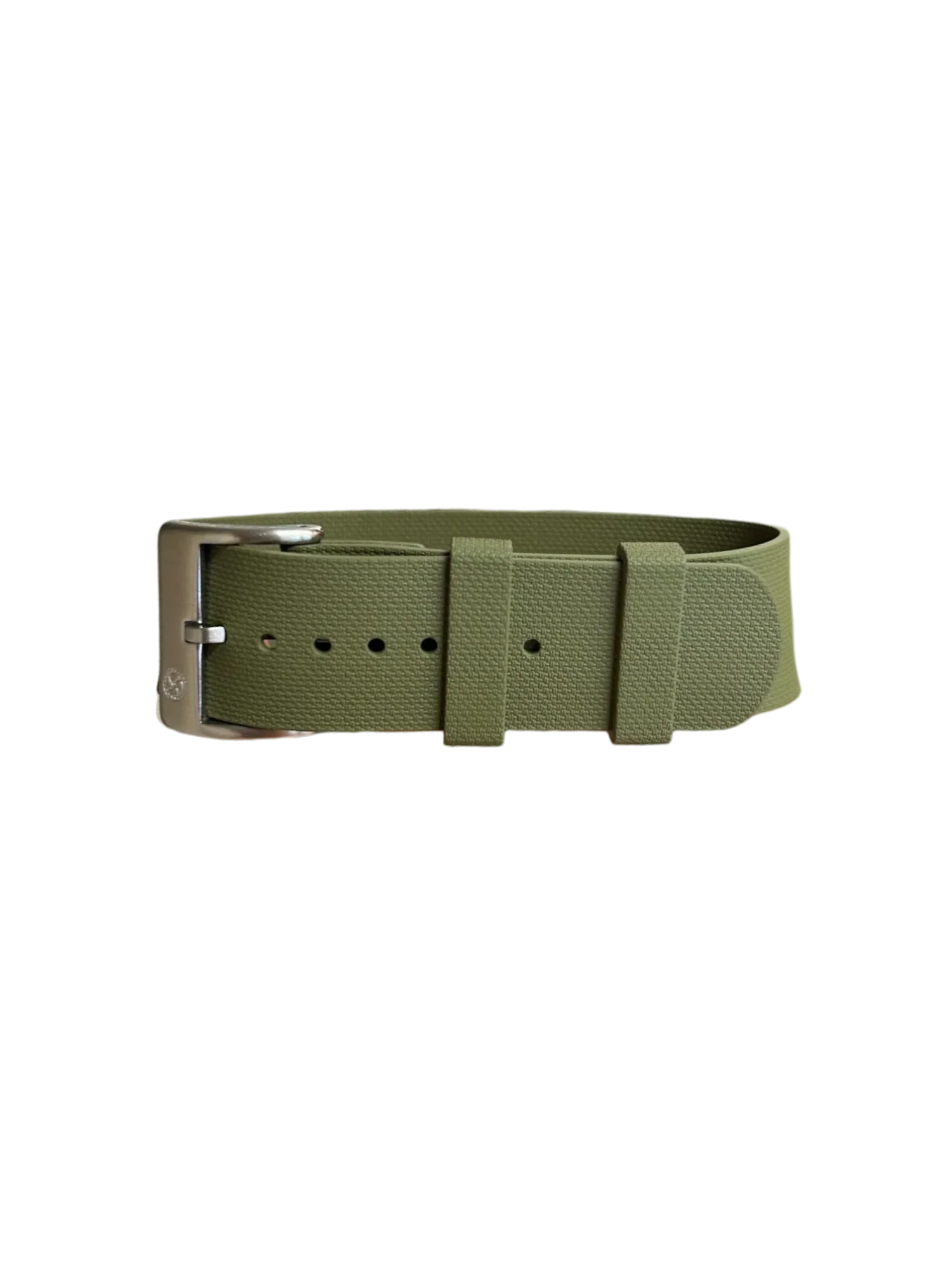NATO strap KronoKeeper in FKM Rubber - Green - NATO nylon watch strap