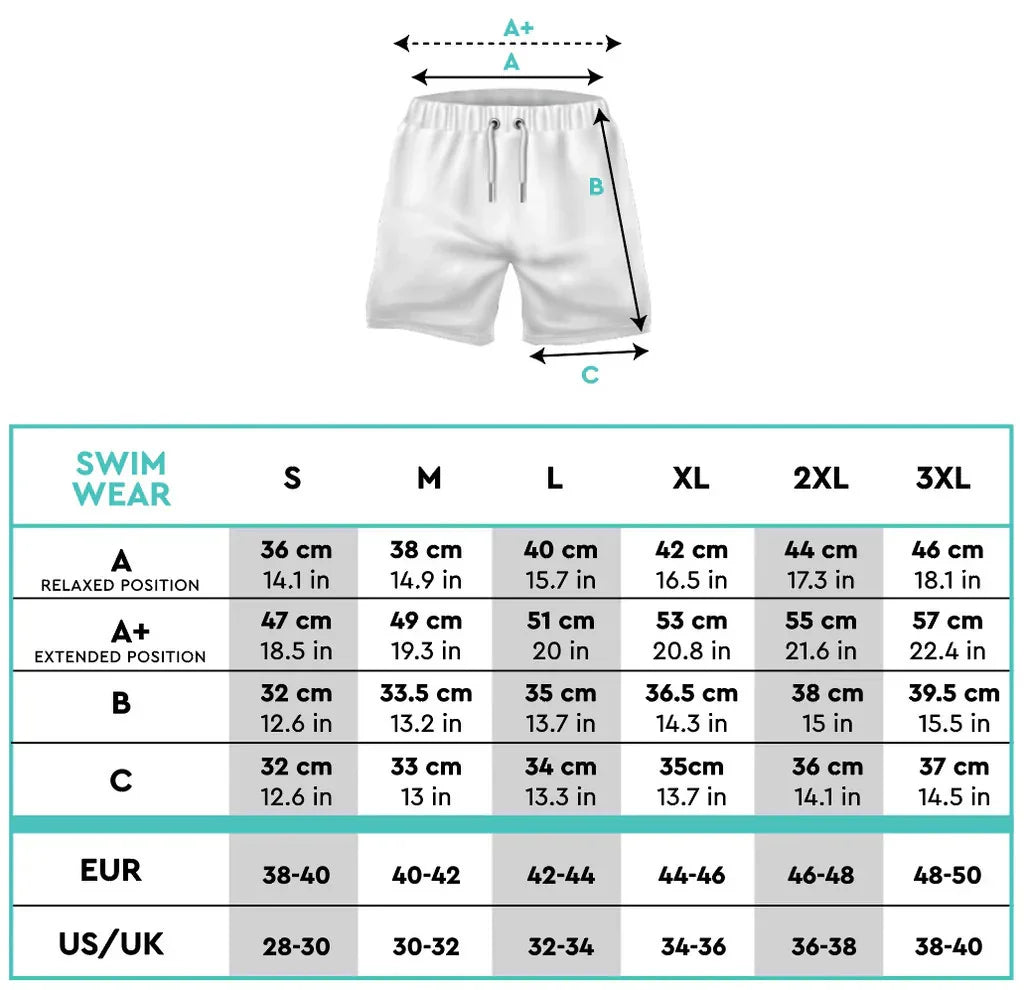 Leopine Summer Waves Swim Shorts - detail