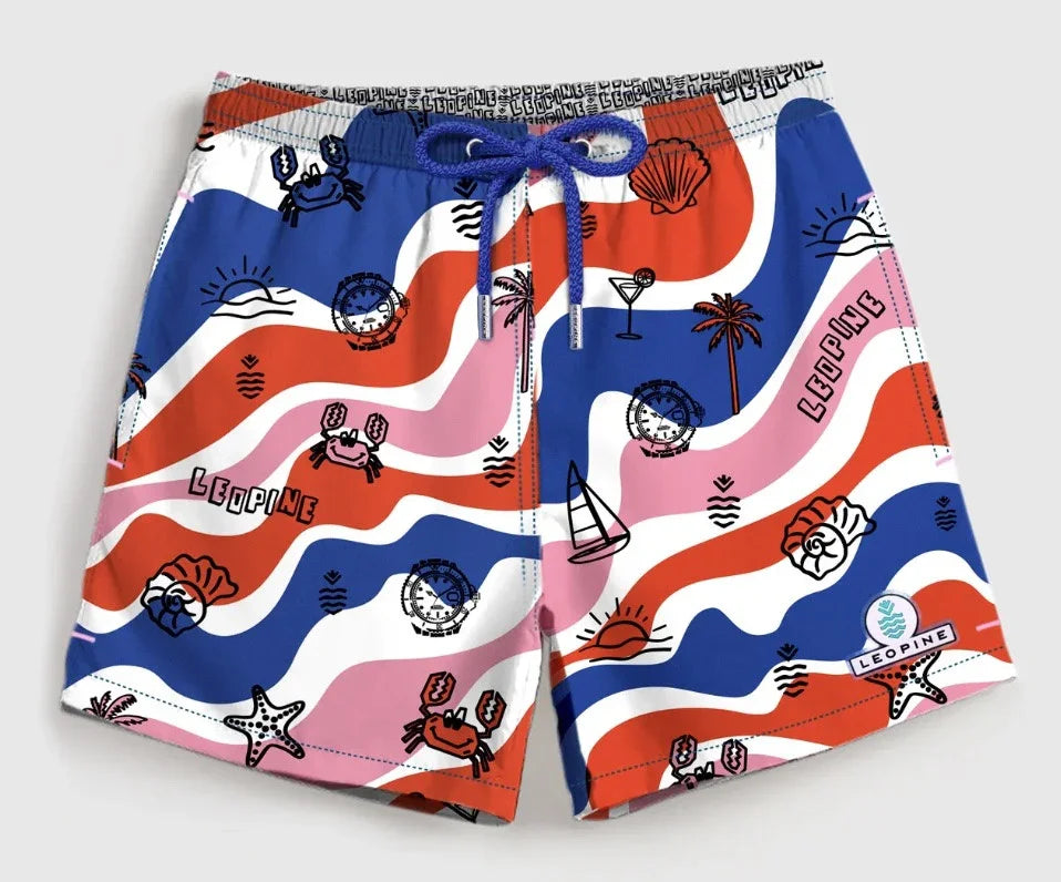 Leopine Summer Waves Swim Shorts - watch accessory
