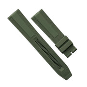 Rubber B Strap - Dream Strap Universal - MeshMatic - Military Green - rubber watch strap