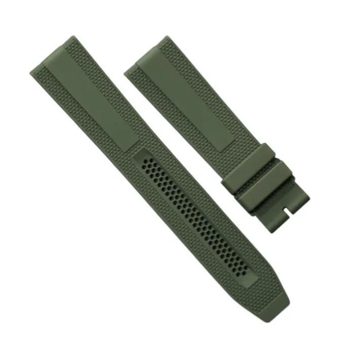 Rubber B Strap - Dream Strap Universal - MeshMatic - Military Green - rubber watch strap