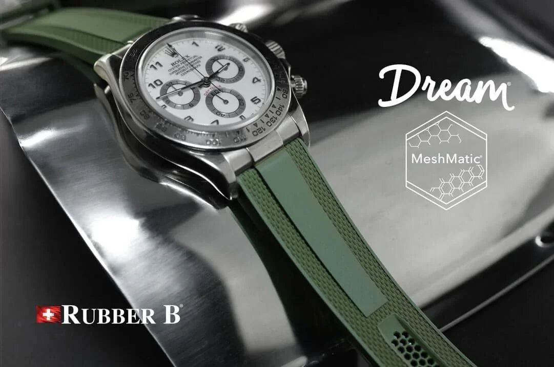 Rubber B Strap - Dream Strap Universal - MeshMatic - Jet Black - view 4