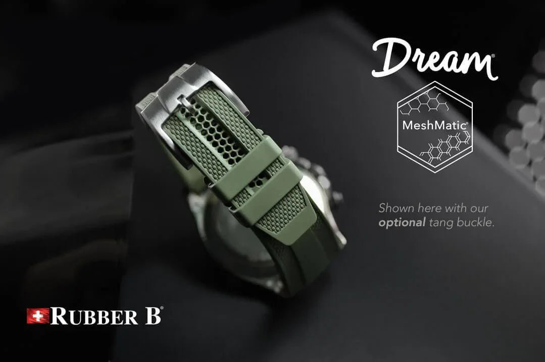Rubber B Strap - Dream Strap Universal - MeshMatic - Espresso Brown - view 3