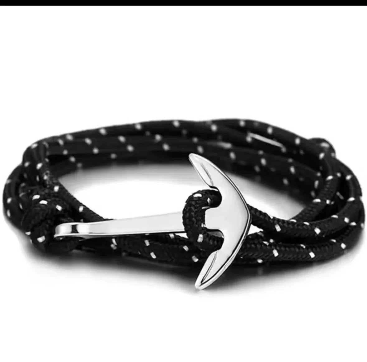 Steel anchor bracelet - view 12