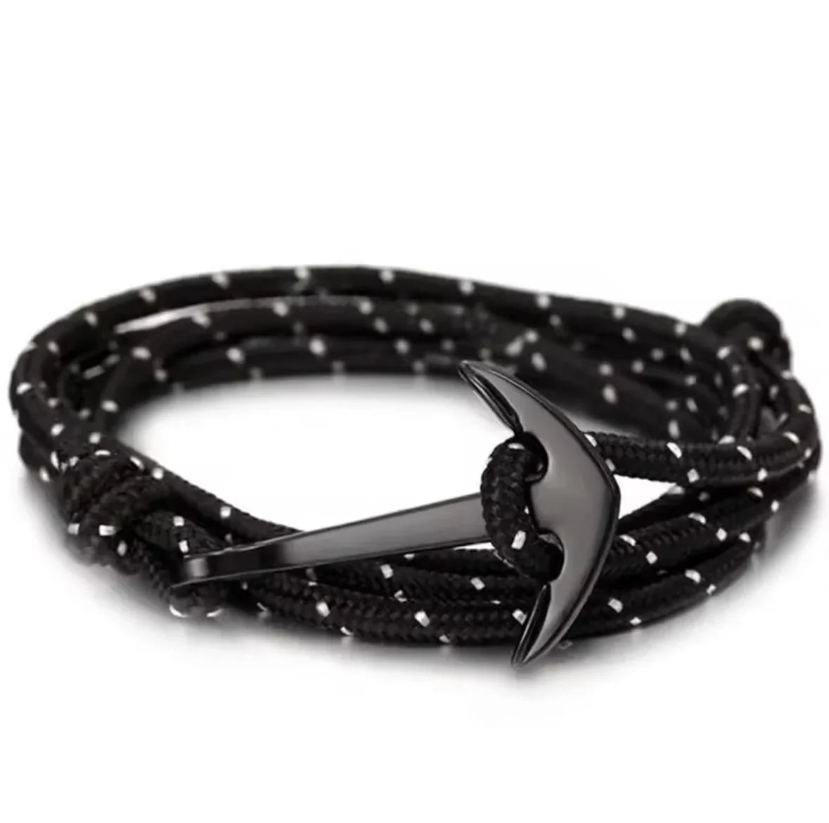Black PVD anchor bracelet - view 10