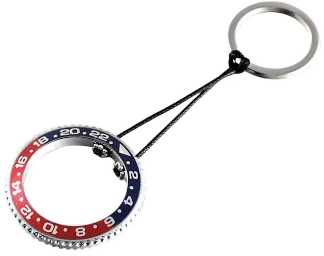 GMT bezel keychain - detail