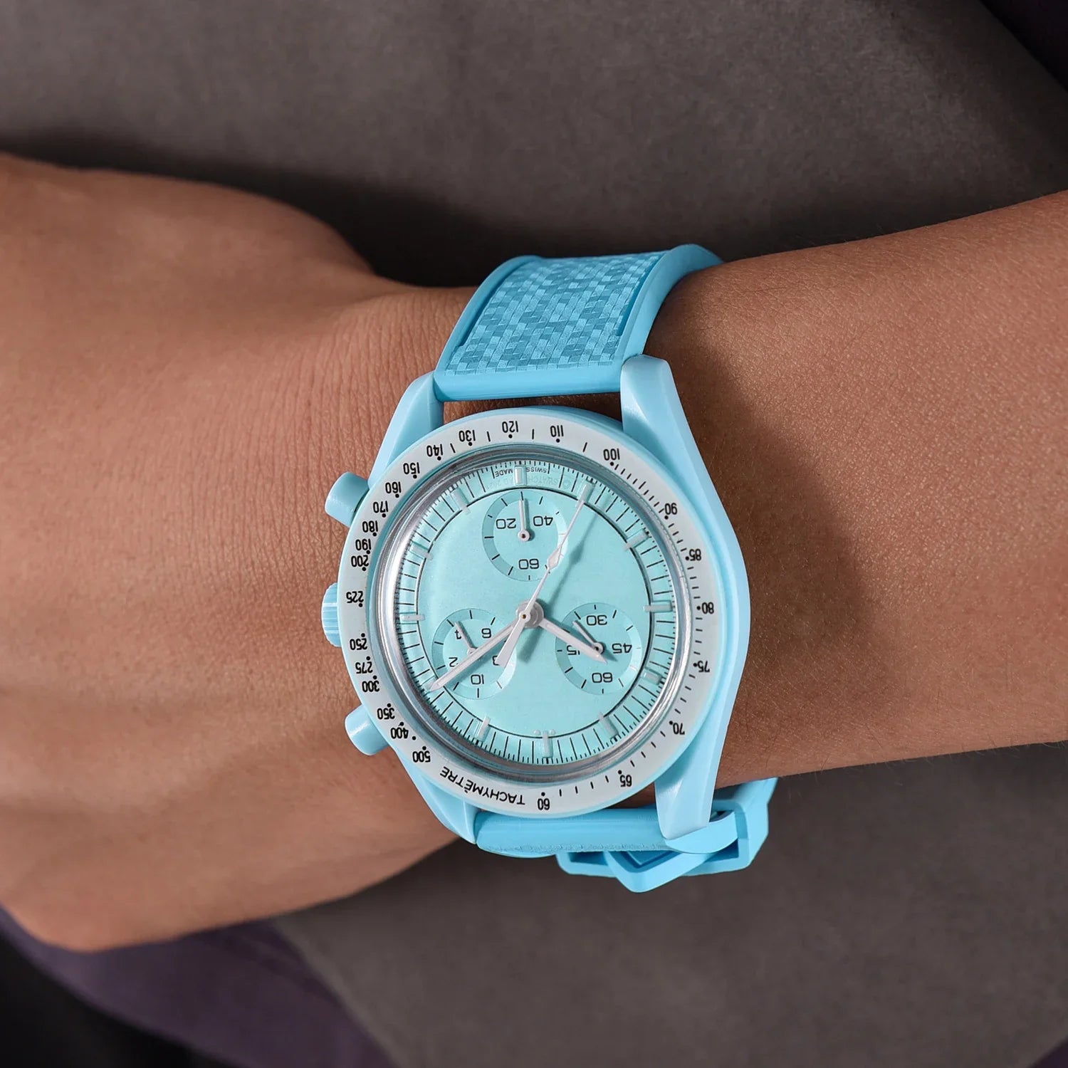 KronoKeeper mosaic Rubber Strap - Grey - view 7