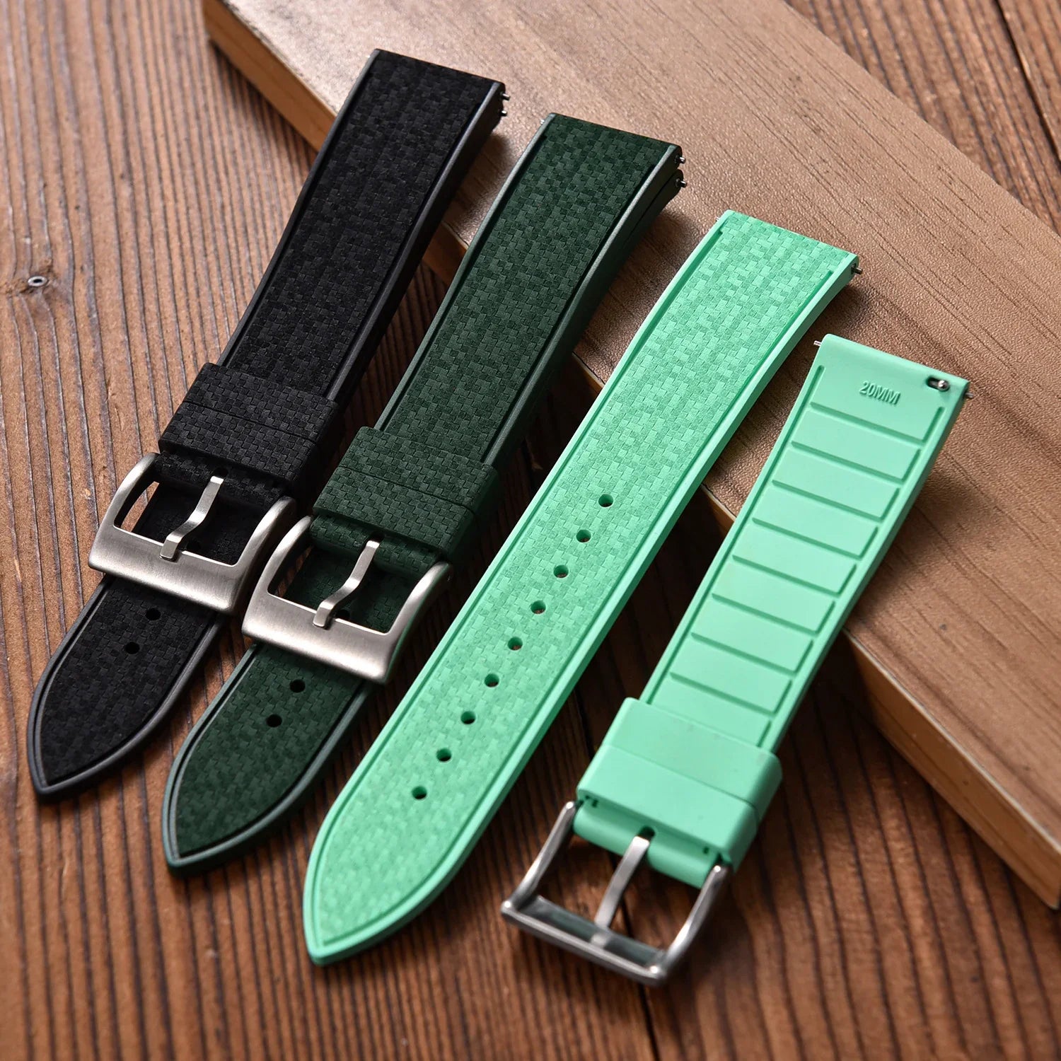 KronoKeeper mosaic Rubber Strap - Pink - view 10