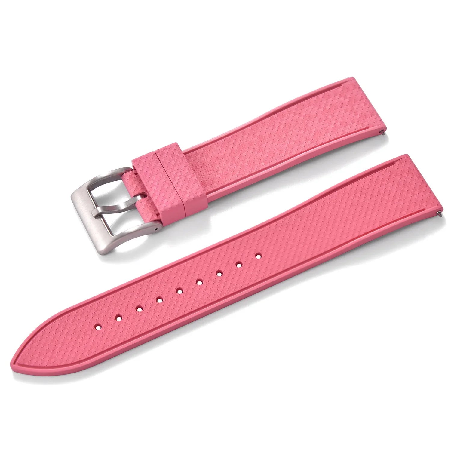 KronoKeeper mosaic Rubber Strap - Pink - rubber watch strap