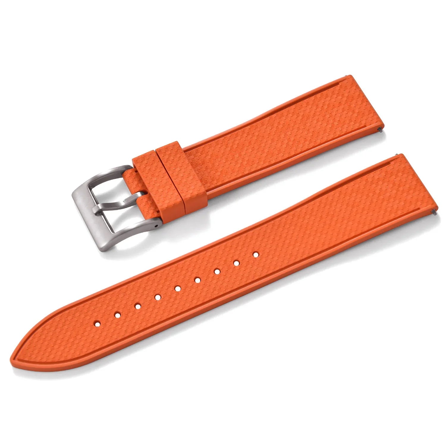 KronoKeeper mosaic Rubber Strap - Orange - view 10