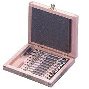 Beco Set of 9 screwdrivers in wood box - watchmaking tool