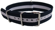 NATO watch strap Blue/White - NATO nylon watch strap