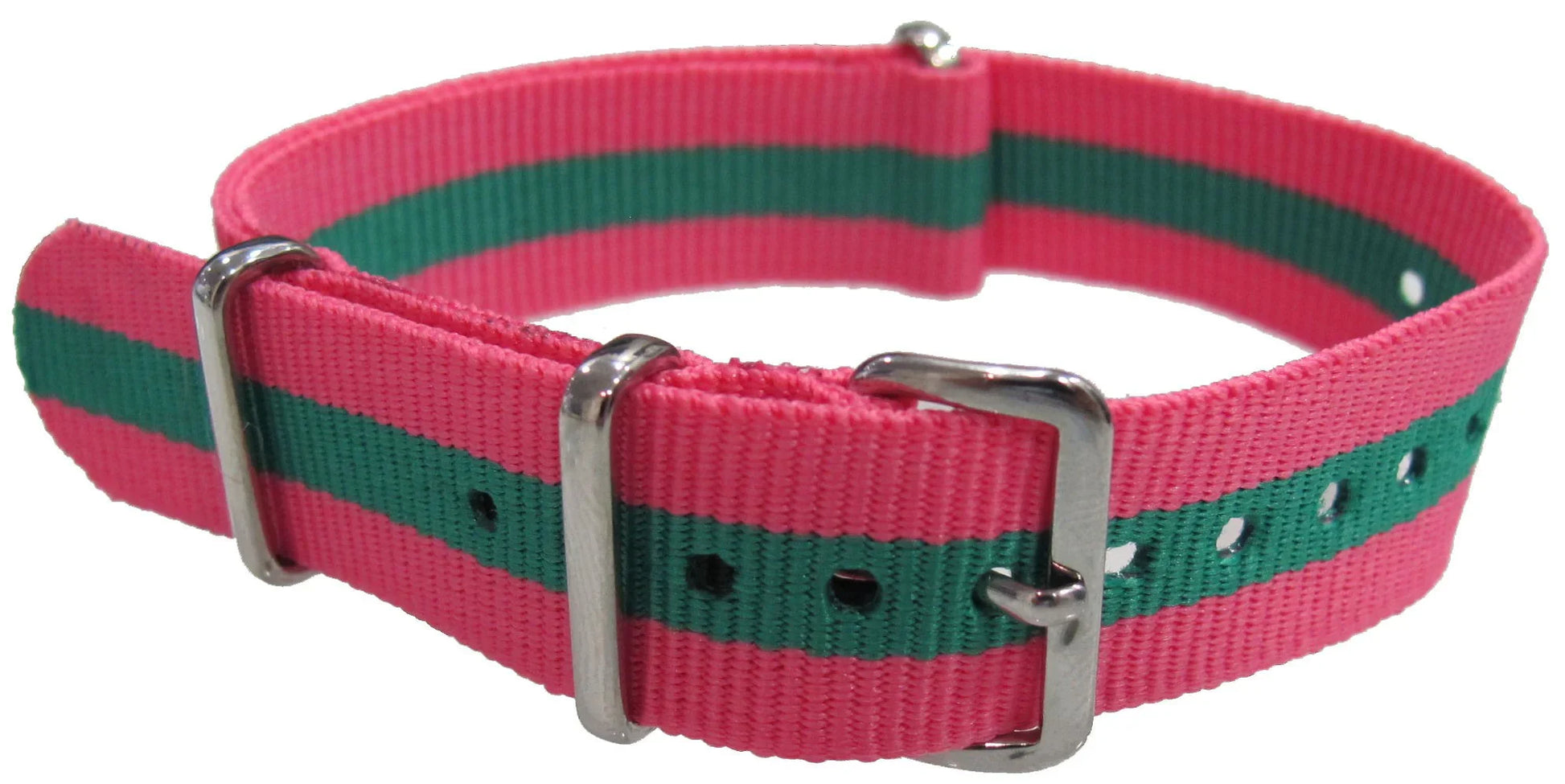 NATO watch strap Pink/Green - NATO nylon watch strap