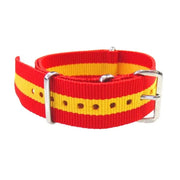 NATO watch strap Red/Yellow - NATO nylon watch strap