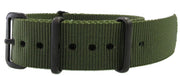 NATO watch strap Green PVD - NATO nylon watch strap