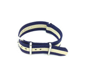 NATO watch strap Blue/Sand - NATO nylon watch strap