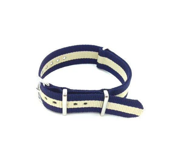 NATO watch strap Blue/Sand - NATO nylon watch strap