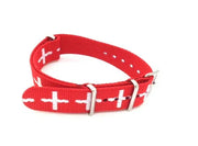 NATO watch strap Swiss flag - NATO nylon watch strap