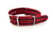 NATO watch strap Red/Blue - NATO nylon watch strap