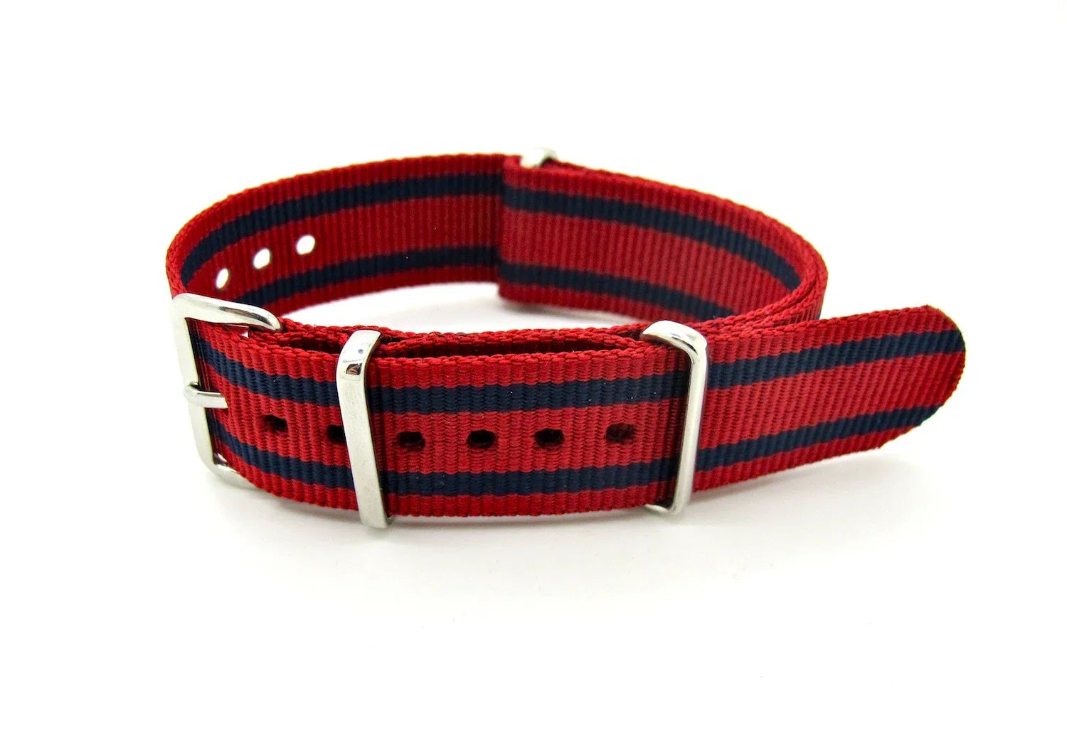 NATO watch strap Red/Blue - NATO nylon watch strap