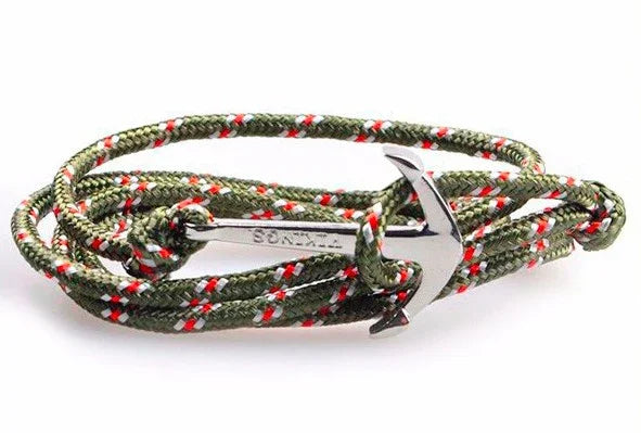 Steel anchor bracelet - detail