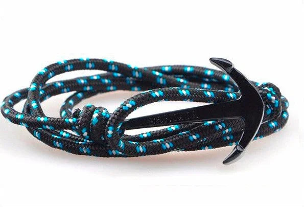 Black PVD anchor bracelet - view 4