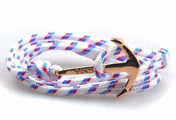 Gold plated anchor bracelet - view 4