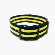 NATO watch strap Black/Yellow PVD - NATO nylon watch strap