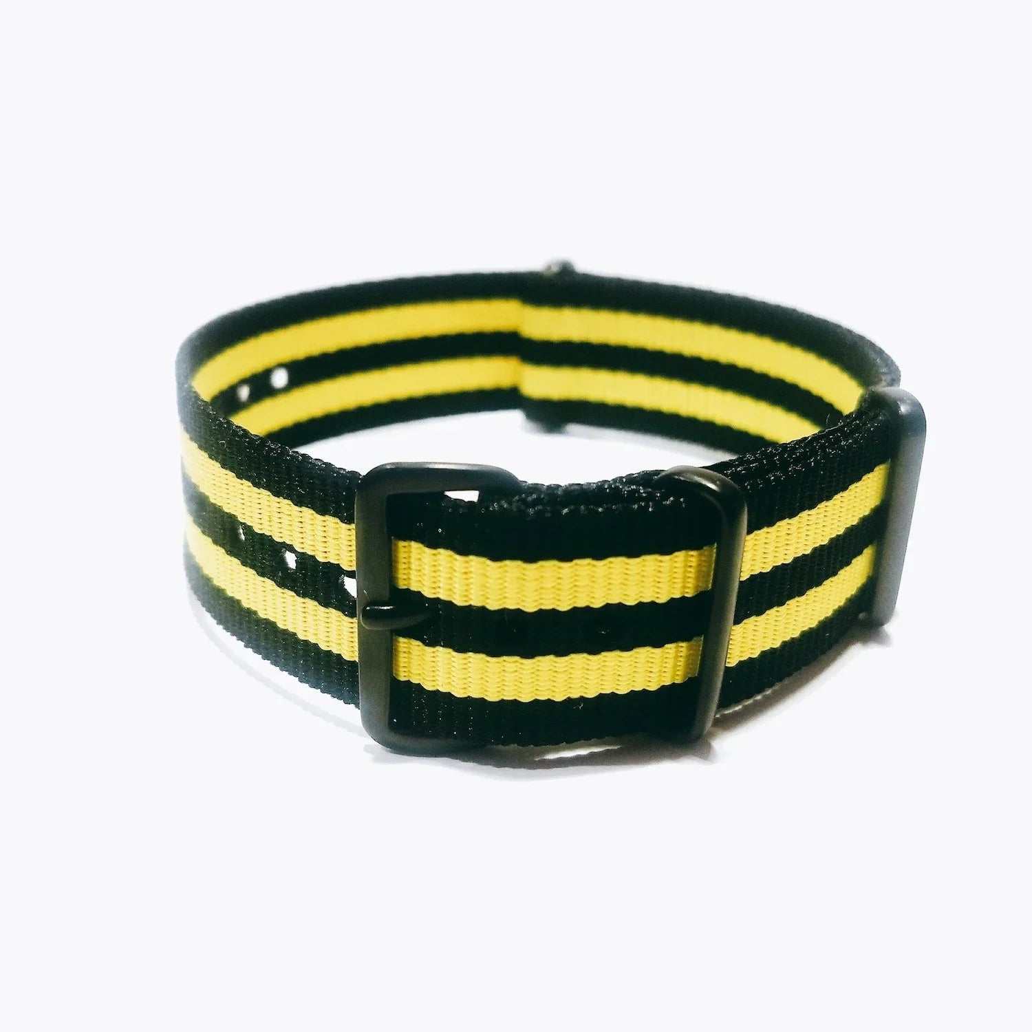 NATO watch strap Black/Yellow PVD - NATO nylon watch strap