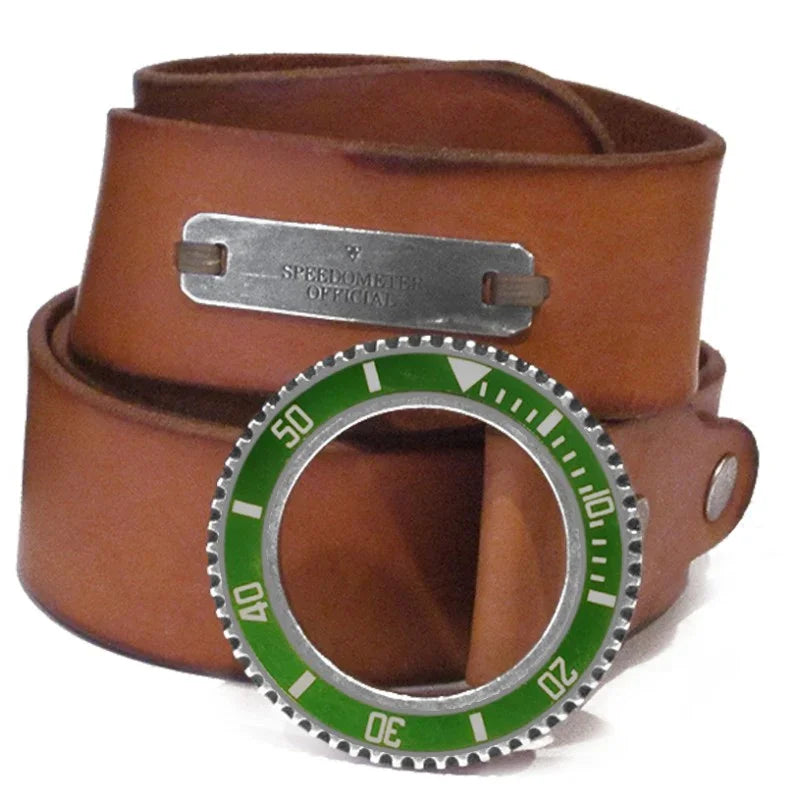 Speedometer Official Cognac Leather Belt - view 3