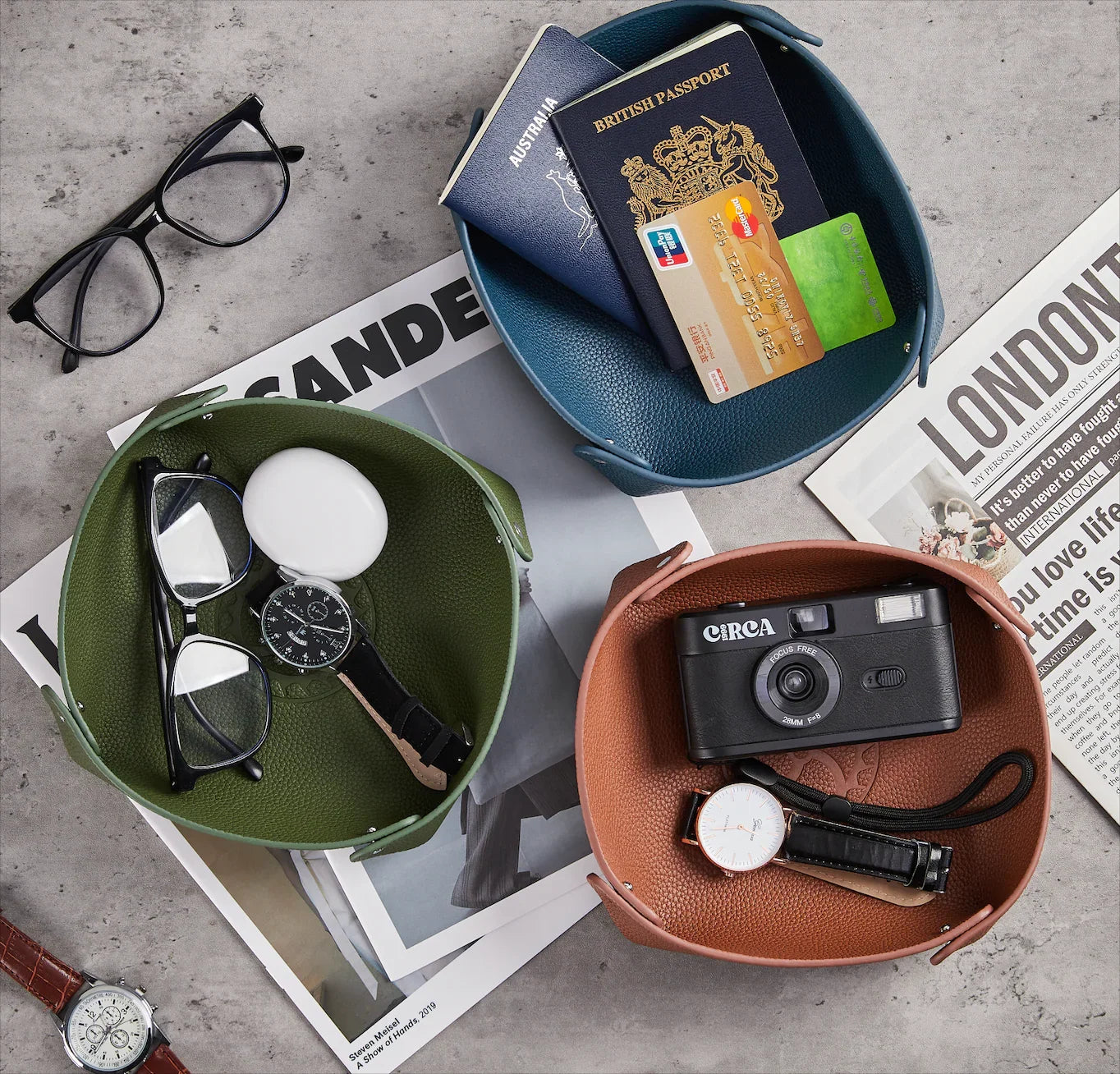 KronoKeeper - Soft Leather Valet Tray - view 4