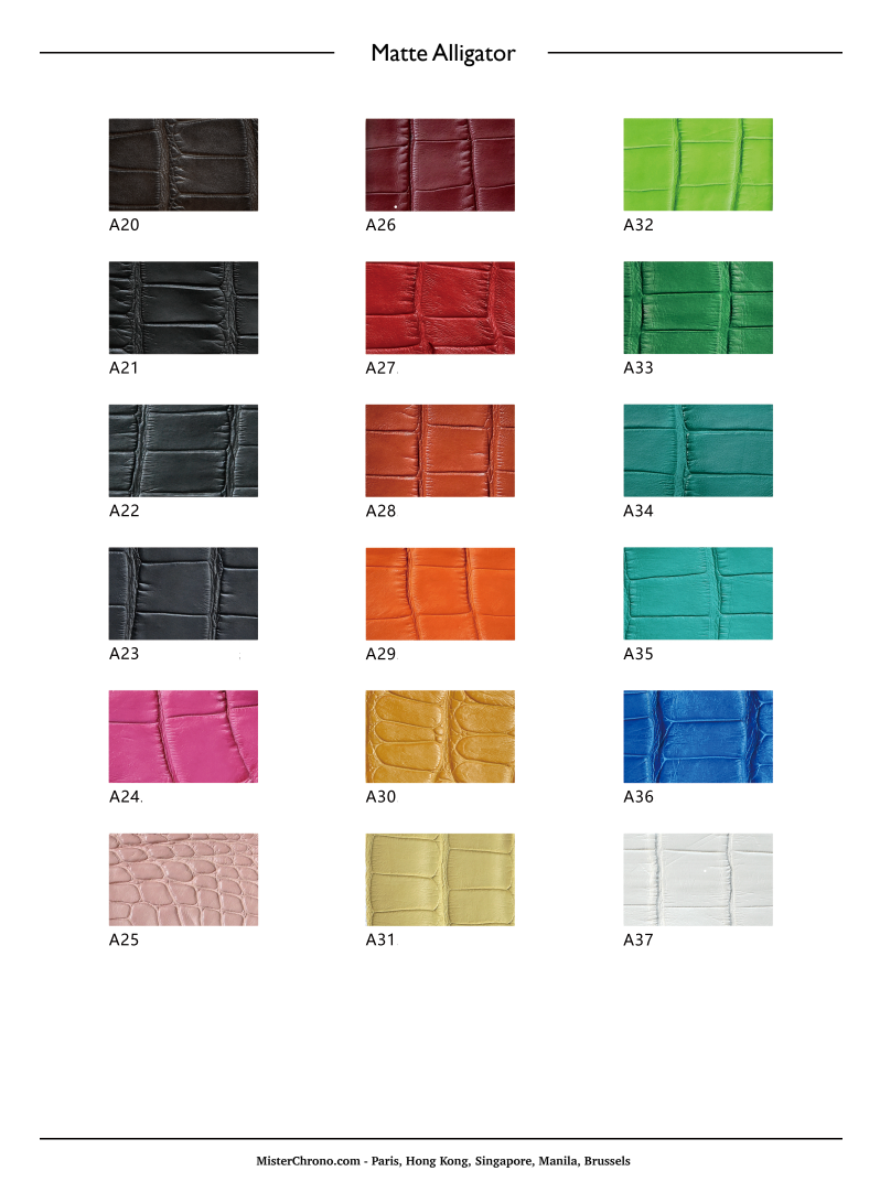 KronoKeeper - Alligator bespoke strap with inserts