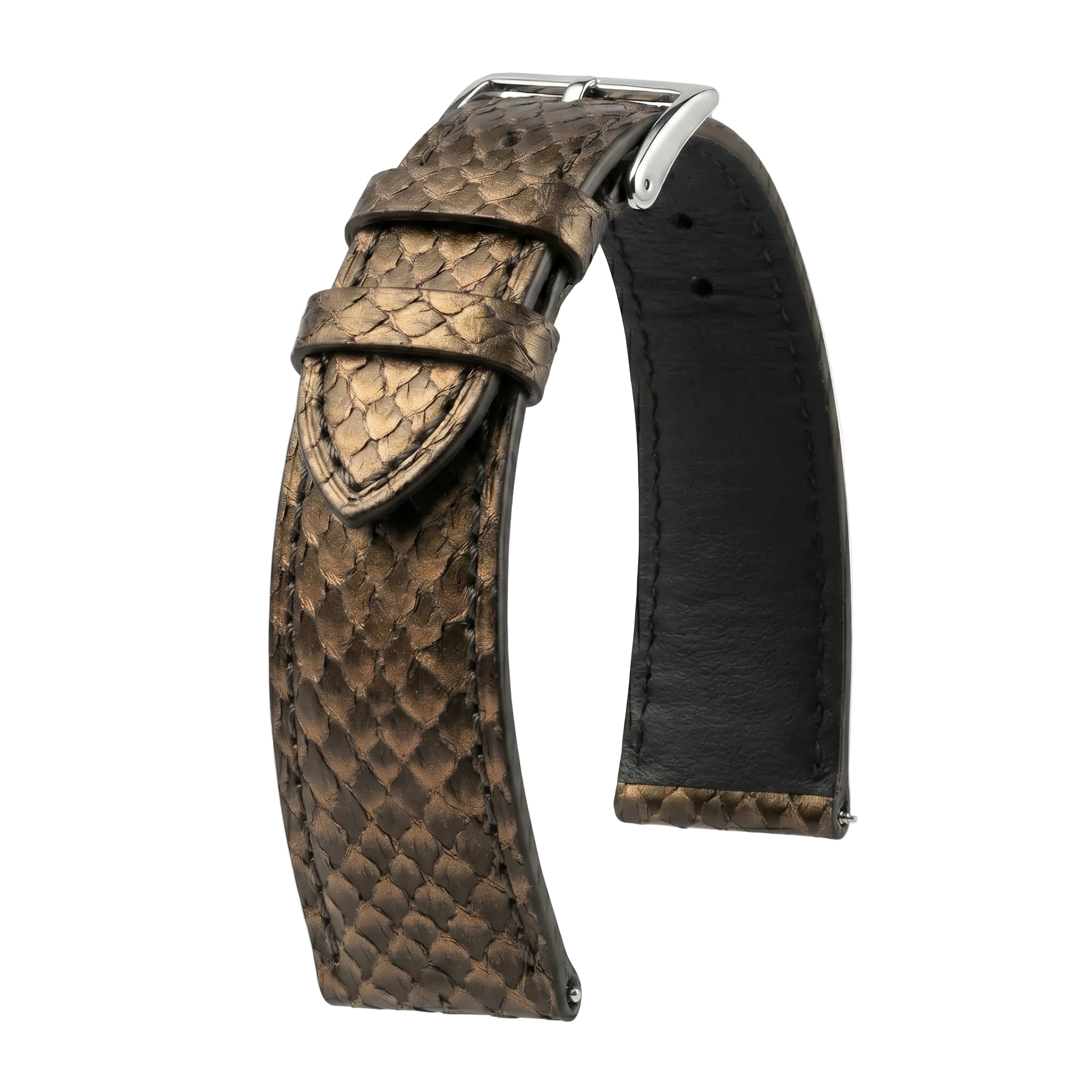 Salmon Gradient Gold Ink watch strap - KronoKeeper - main view