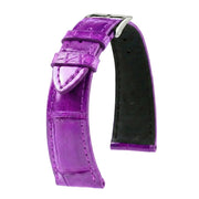KronoKeeper strap - Felix Alligator bespoke glossy - light purple - alligator leather watch strap