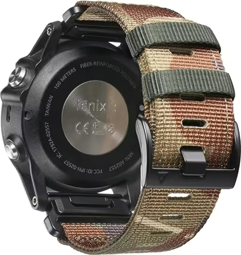 Sand Camo nylon strap for Garmin QuickFit 26 mm - KronoKeeper