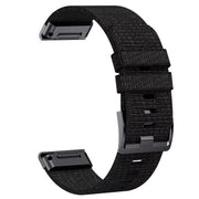 Black nylon strap for Garmin QuickFit - KronoKeeper