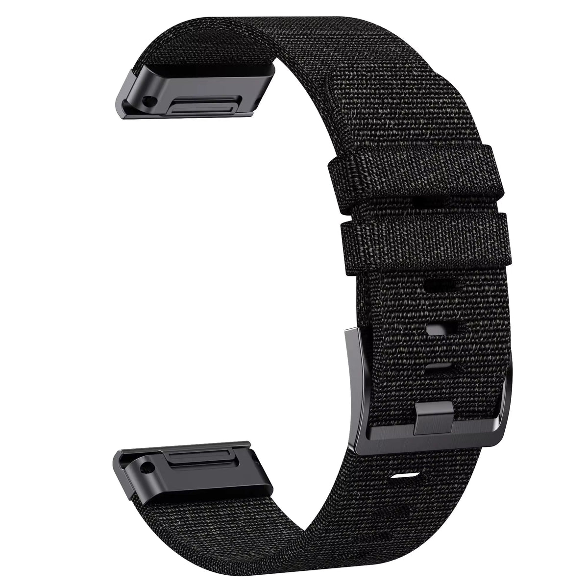 Black nylon strap for Garmin QuickFit - KronoKeeper