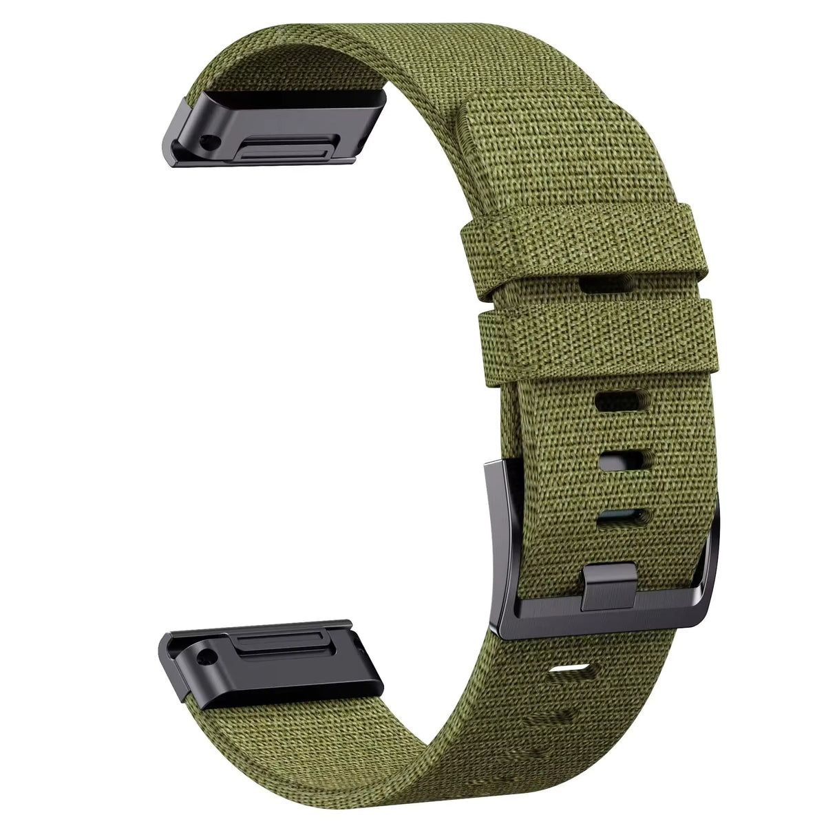 Khaki nylon strap for Garmin QuickFit - KronoKeeper