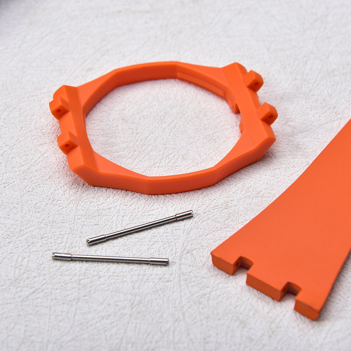 Rubber strap and case for AP x Swatch Orange KronoKeeper – case and spring bars