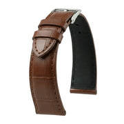 KronoKeeper strap - Felix Alligator bespoke matte - red brown - alligator leather watch strap