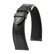 KronoKeeper strap - Felix Alligator bespoke matte - dark grey - alligator leather watch strap