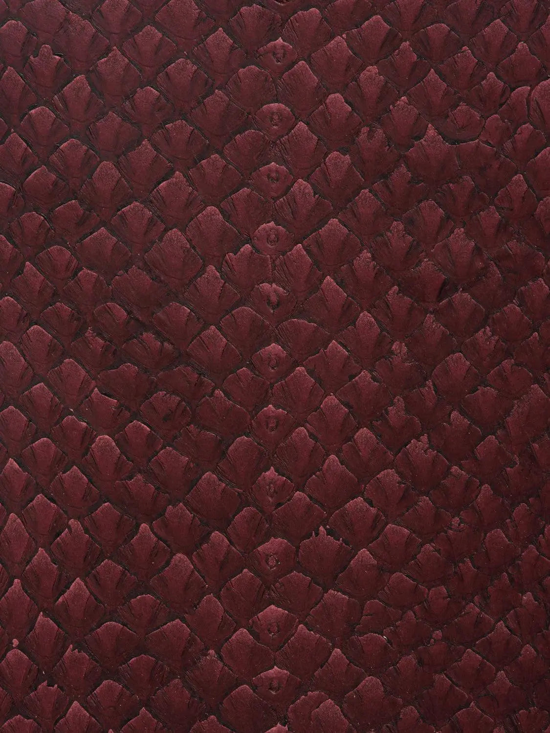 Salmon Satin Burgundy watch strap - KronoKeeper - detail view 2