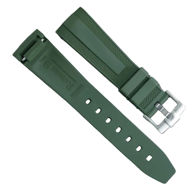 RubberB T808 for Tudor Pelagos FXD 42mm Green Strap - rubber watch strap