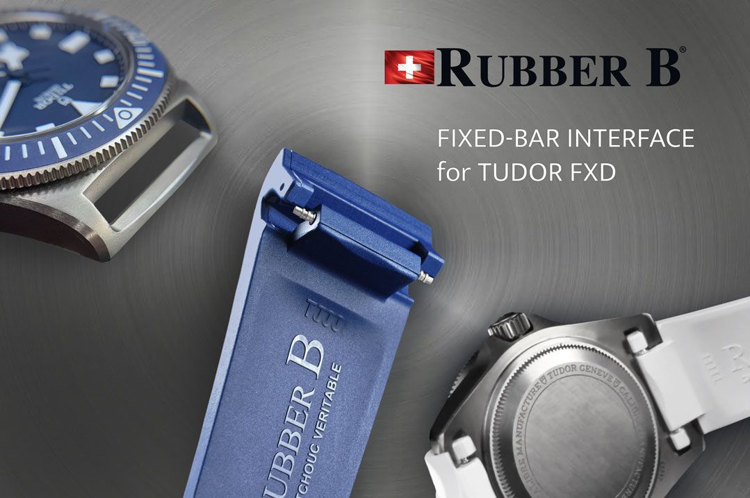 RubberB T808 strap for Tudor Pelagos FXD - Green - profile view